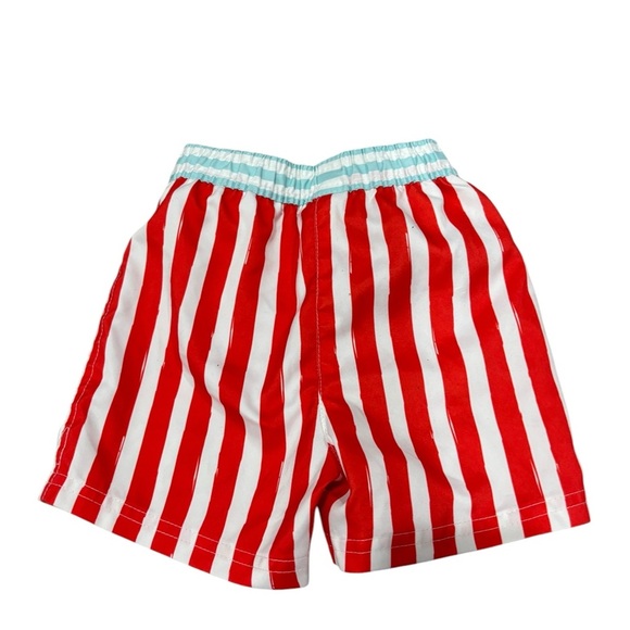 Disney Mickey Mouse Red Striped Baby Toddler Bathing Suit Shorts 12-18 months - Picture 3 of 3
